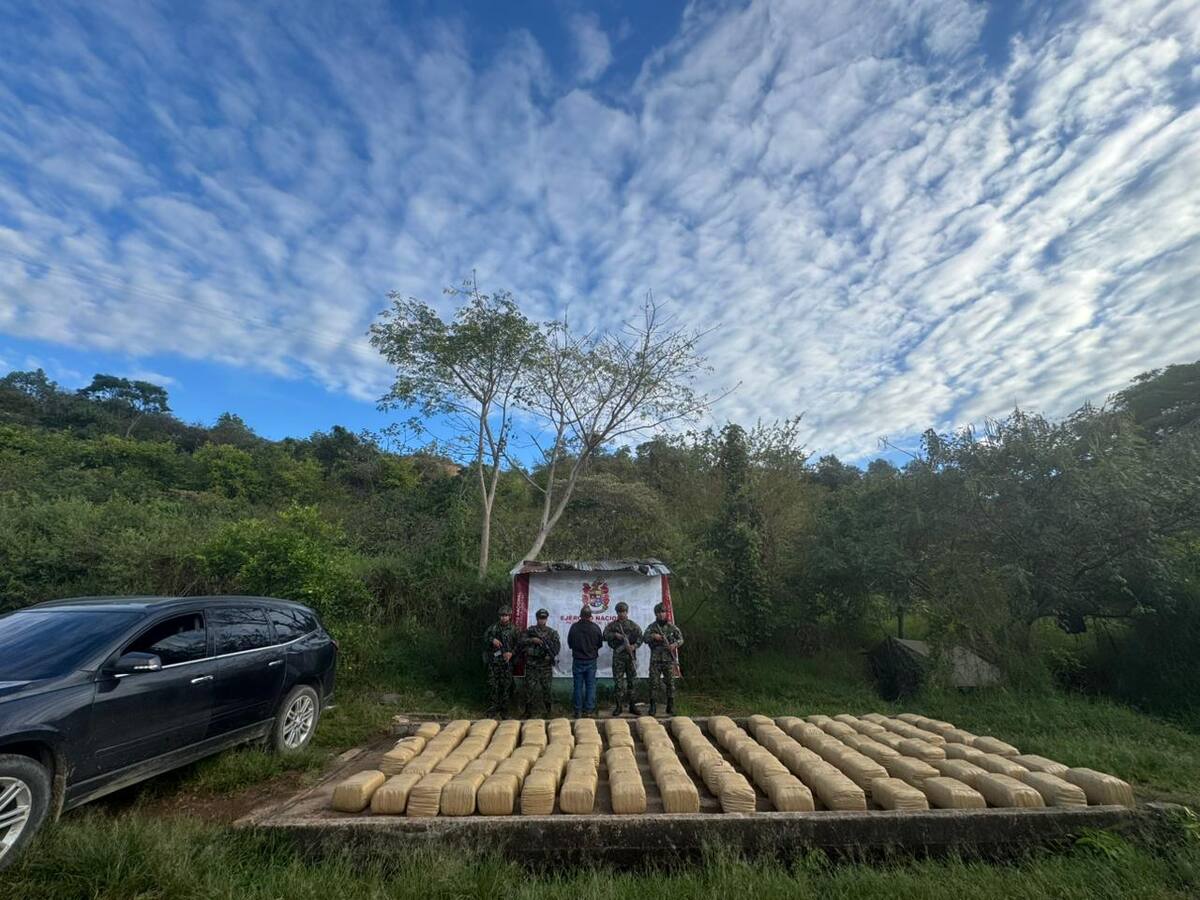 En el Huila incautan 500 kg de marihuana y evitan la llegada de un millón de dosis al mercado