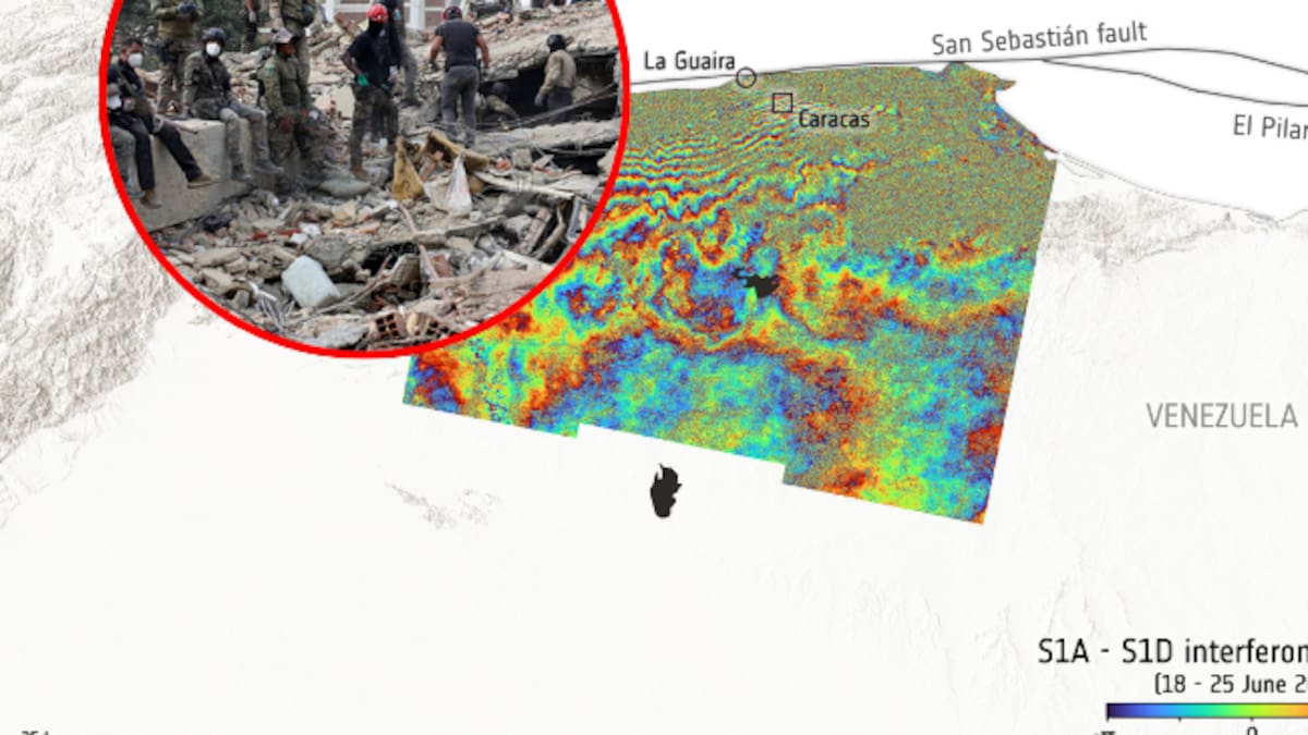 Imágenes de NASA muestran desplazamiento de la superficie de la Tierra por terremotos en Venezuela
