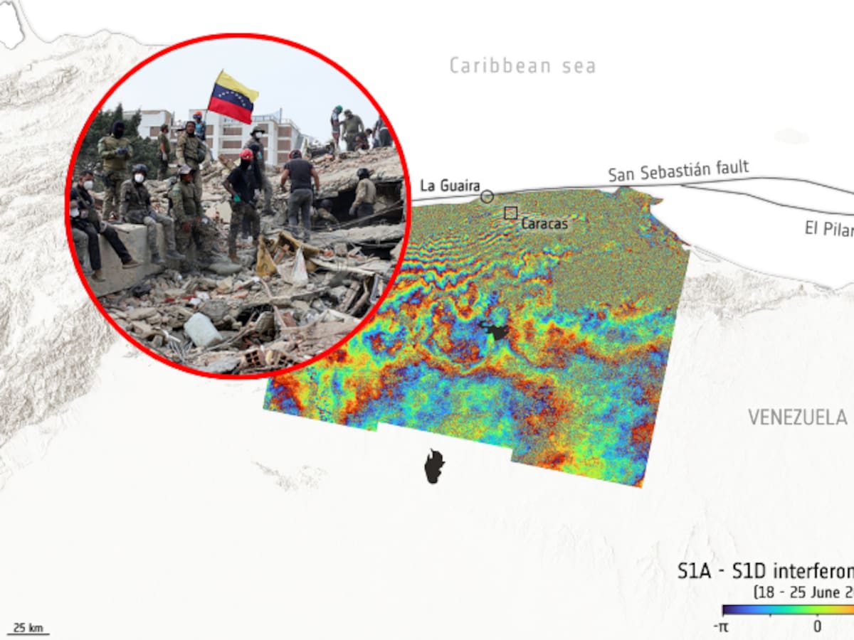 Imágenes de NASA muestran desplazamiento de la superficie de la Tierra por terremotos en Venezuela