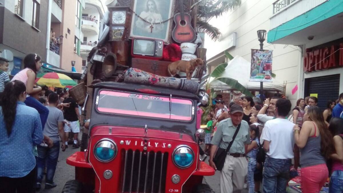 El yipao es el carro emblemático del pueblo cafetero