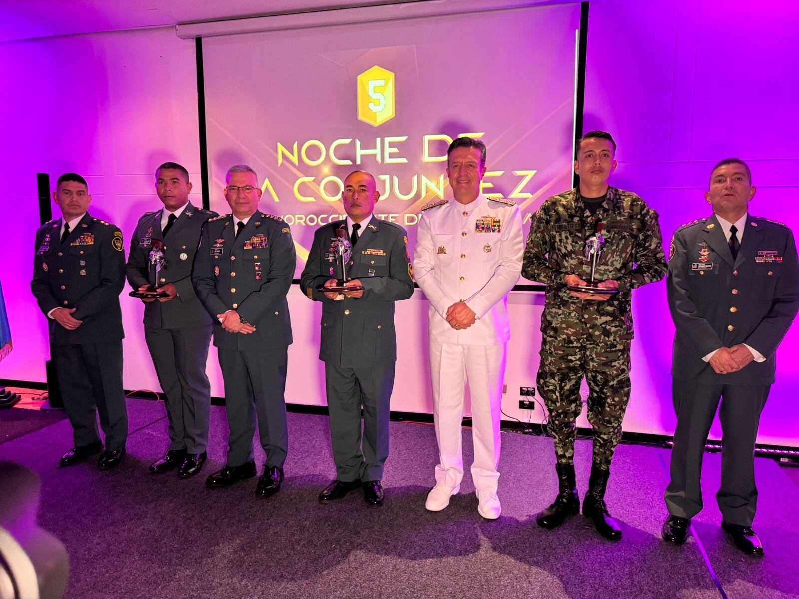 Militares homenajeados- foto Comando Conjunto #5