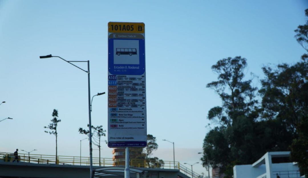 Señales verticicales  del SITP