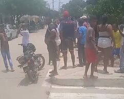 Toque de queda en Candelaria, Atlántico./ Foto: Tomado de video