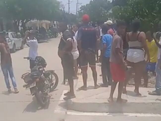 Toque de queda en Candelaria, Atlántico./ Foto: Tomado de video