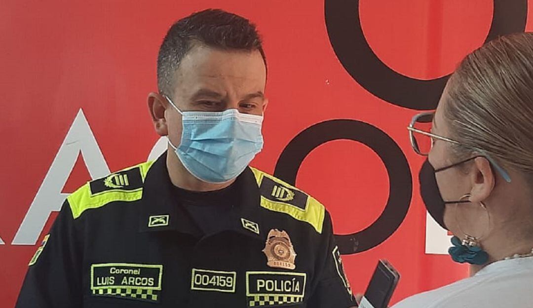 Coronel Luis Fernando Arcos Álvarez, comandante de la Policía Metropolitana
