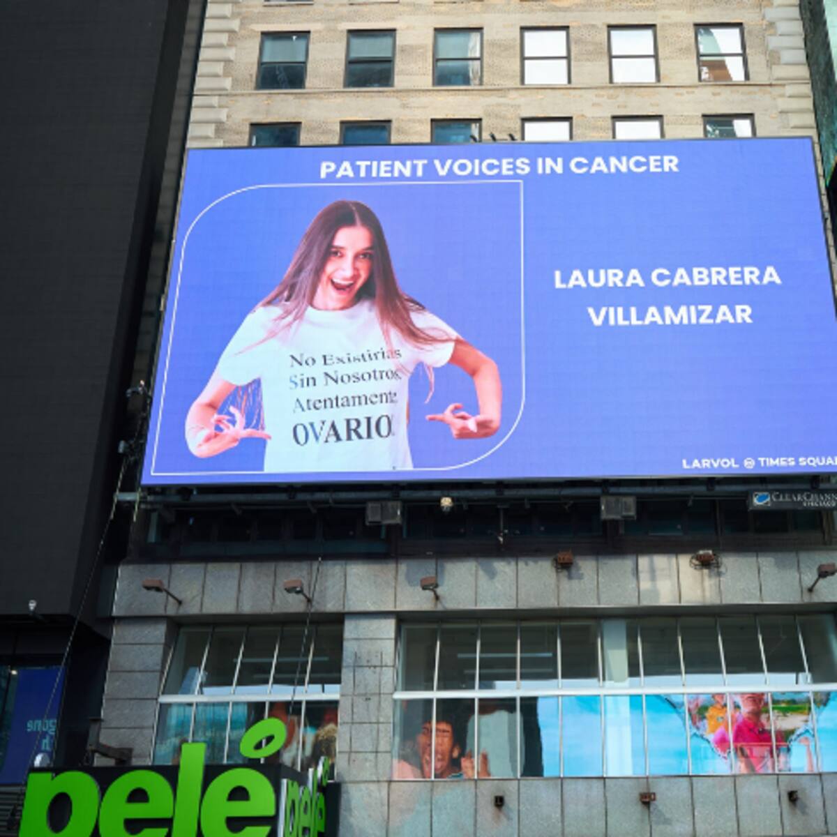 Laura Cabrera, la colombiana que llevó su testimonio de lucha contra el cáncer a Times Square