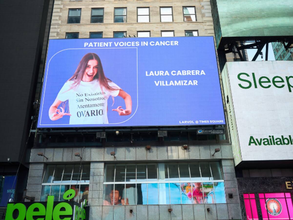 Laura Cabrera, la colombiana que llevó su testimonio de lucha contra el cáncer a Times Square
