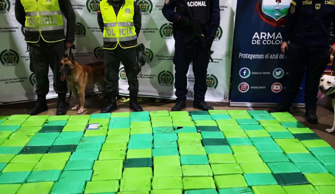 Cargamento de cocaína. 