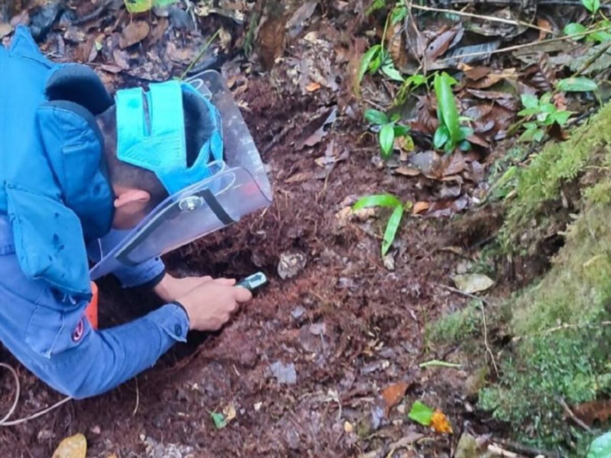 En el Huila, Ejército logró ubicar tres minas antipersonal