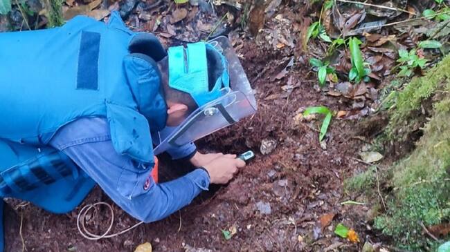 Los artefactos amenazaban la vida de niños y adultos que habitan en la zona.