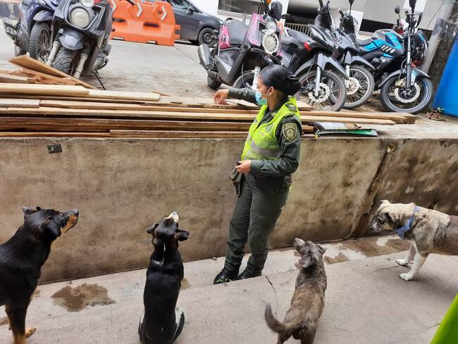 Mujer policía que dedica su tiempo libre a proteger a los desprotegidos.