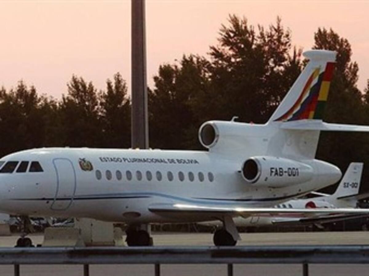 Aterrizó el avión de Evo Morales en Brasil