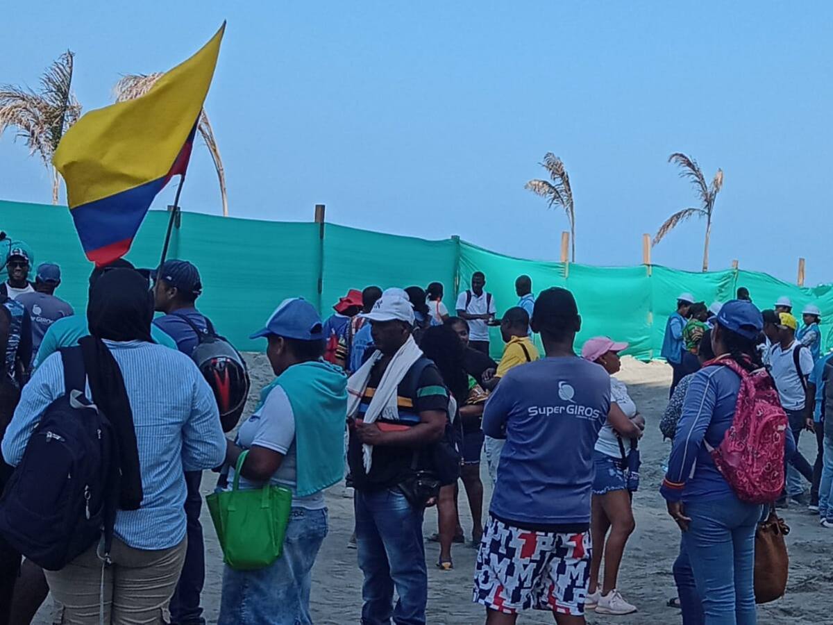 Servidores turísticos paralizaron obras de protección costera en Cartagena