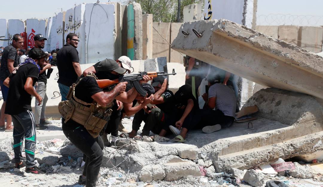 Enfrentamientos en Bagdad (Irak).          Foto: Getty 