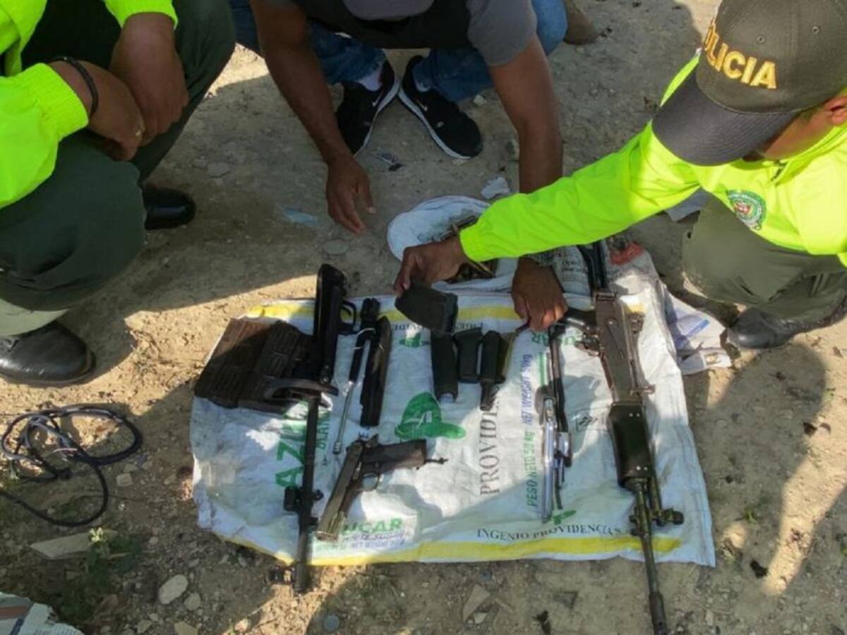 Encuentran caleta con armas en La Esperanza