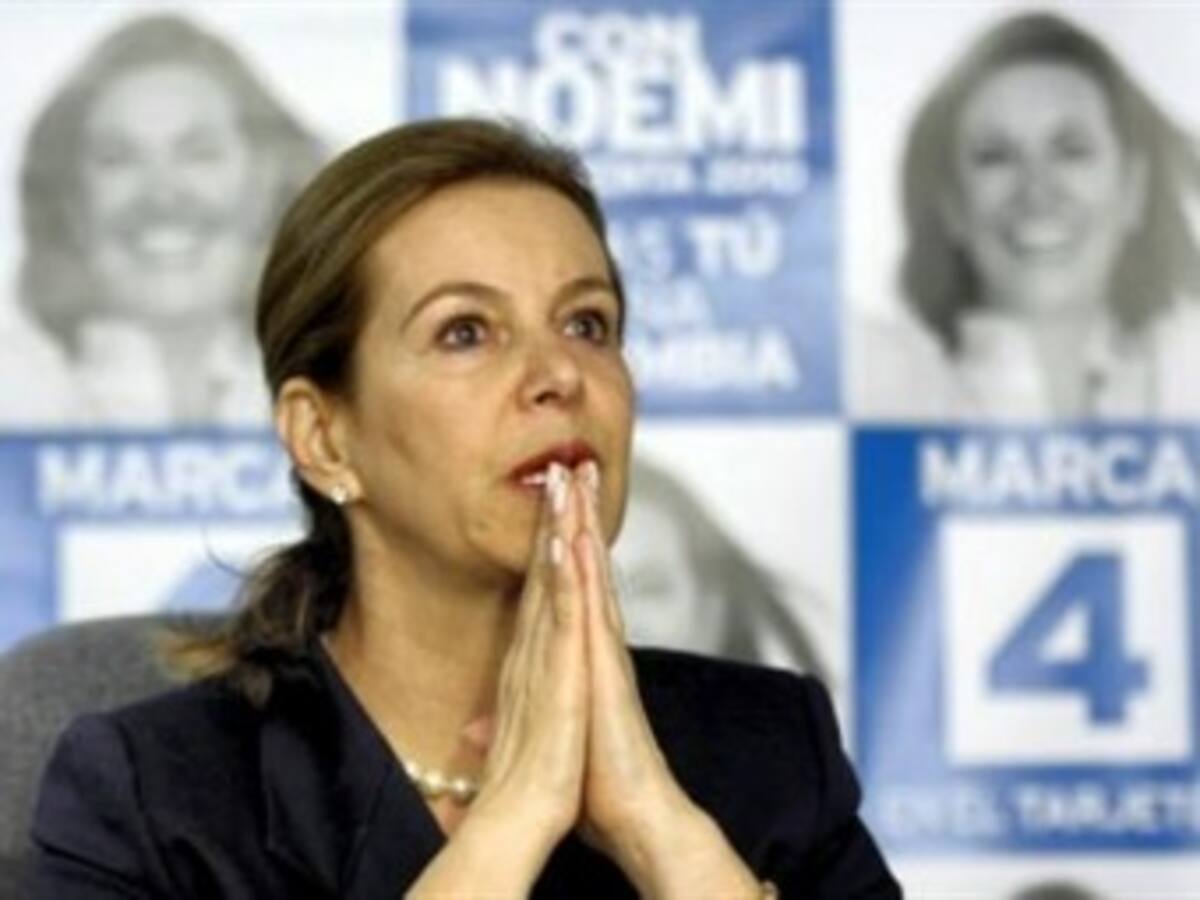 Noemí llegará a primera vuelta presidencial sin alianzas