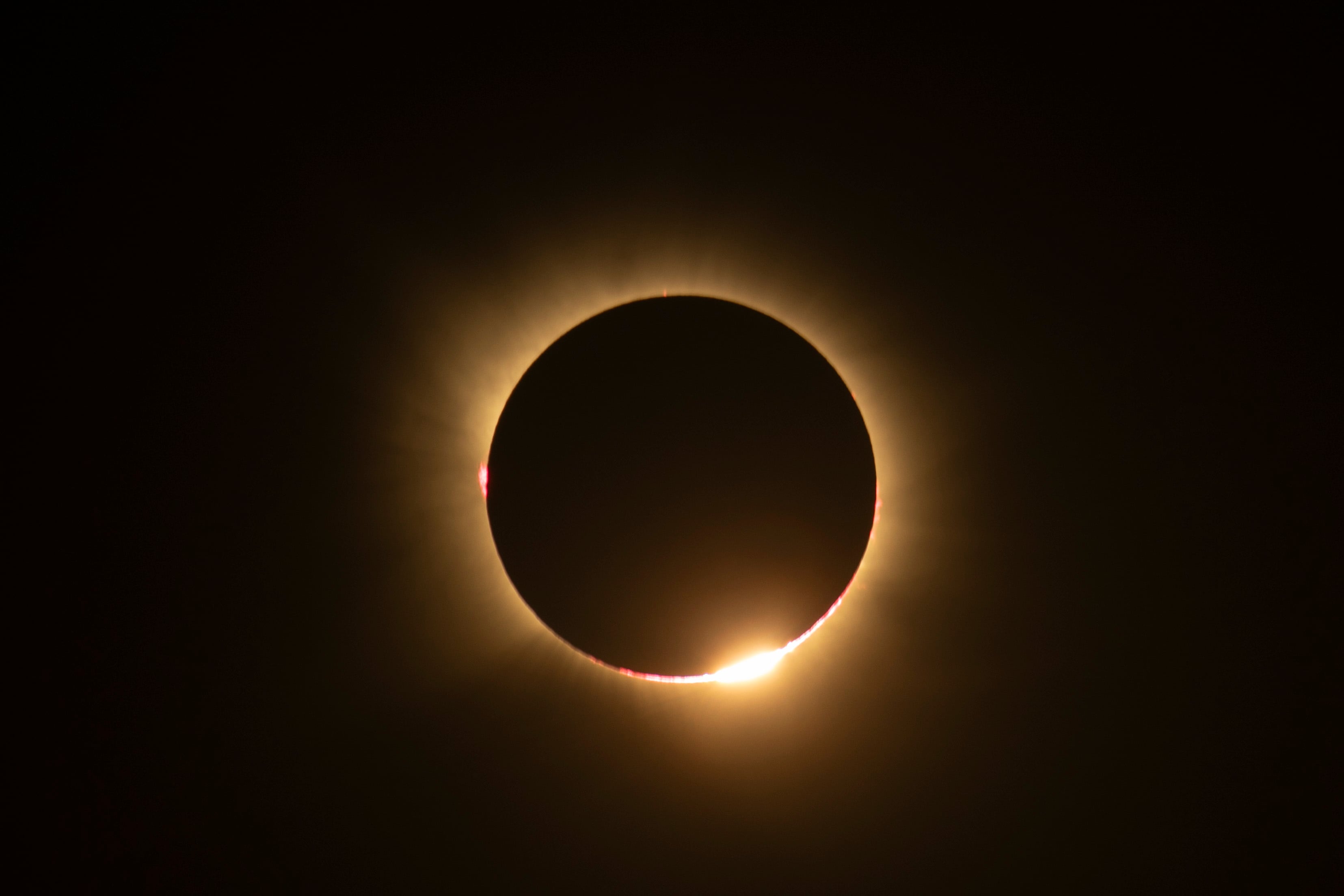 Vista del eclipse desde Guadalajara, España. (Photo by Pablo Blazquez Dominguez/Getty Images)