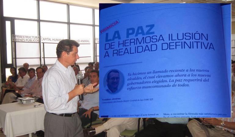 Critica de José Félix Lafaurie por artículo de Timochenko repartido durante cumbre de gobernadores.