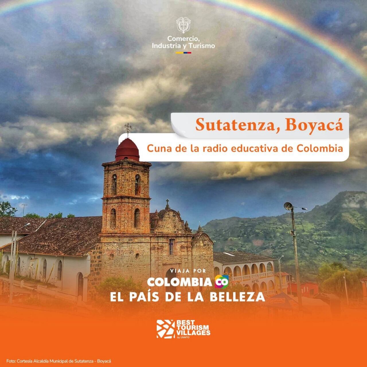 Sutatenza es el único municipio del departamento de Boyacá en esta postulación. Imagen | MinCIT