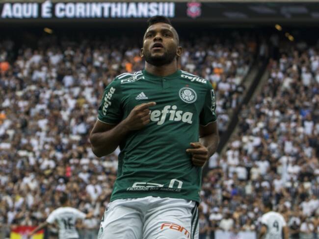 Miguel Borja reapareció con Palmeiras tras superar la lesión en la rodilla