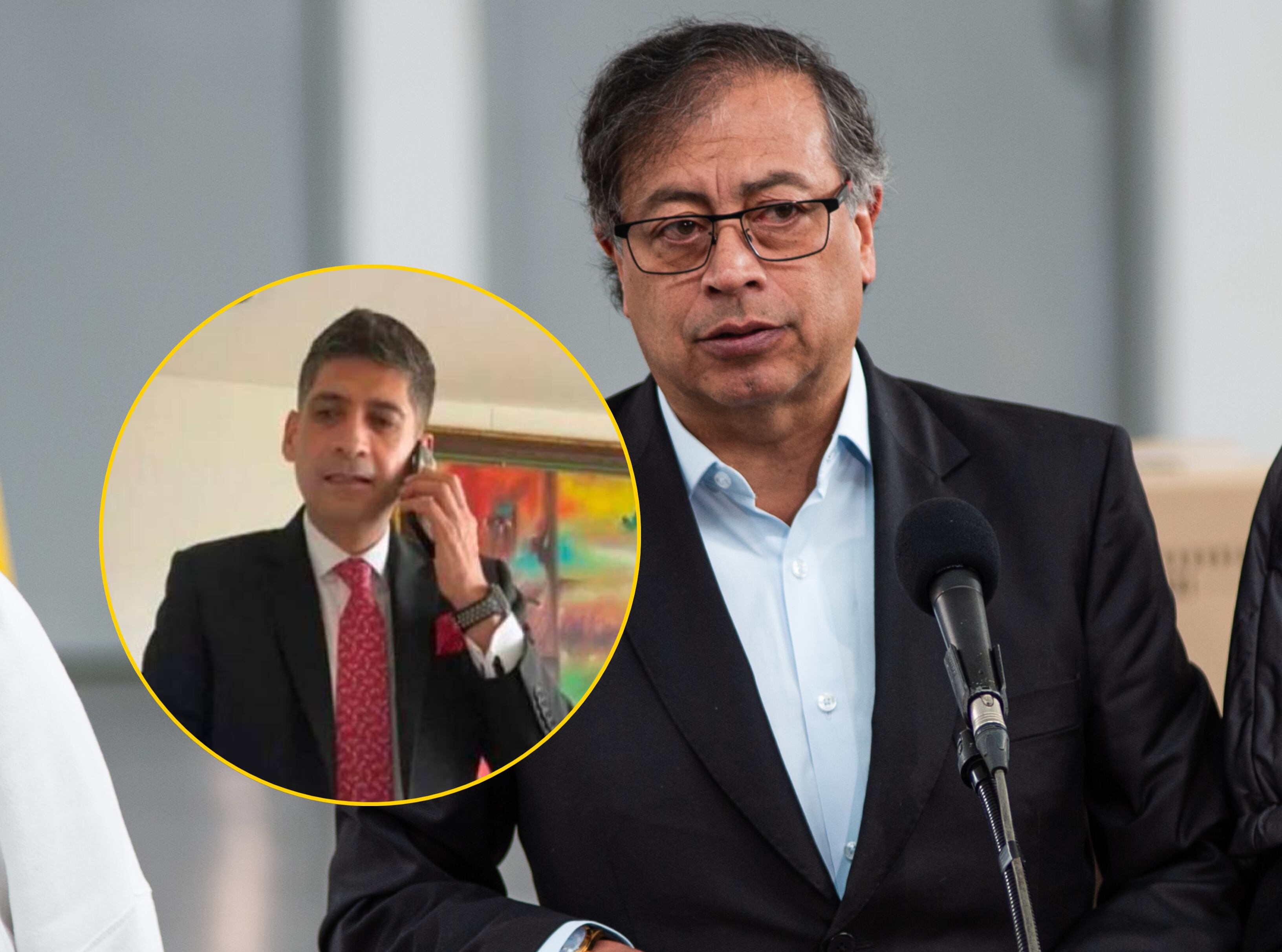 Gustavo Petro y Mario Burgos | Fotos: Colprensa