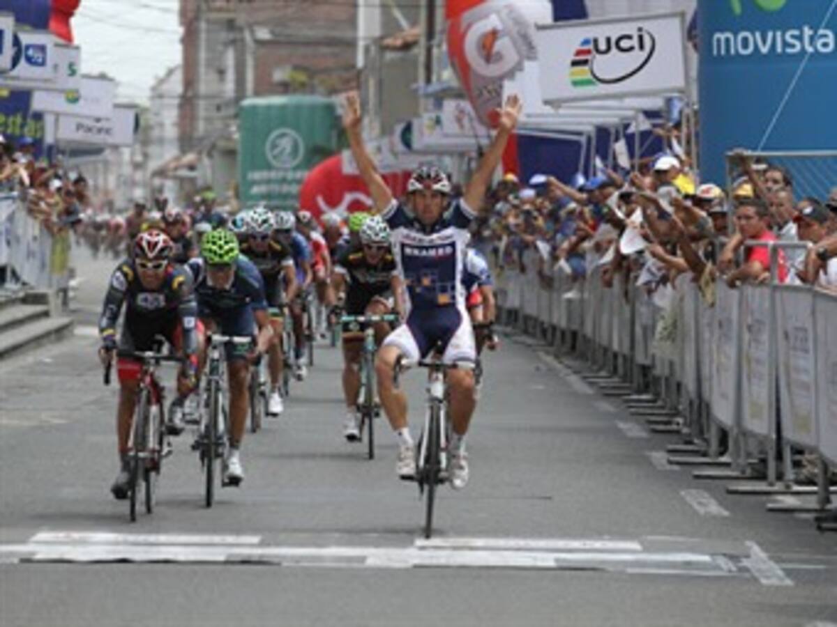 El italiano Marco Zanoti ganó la séptima etapa de la Vuelta a Colombia