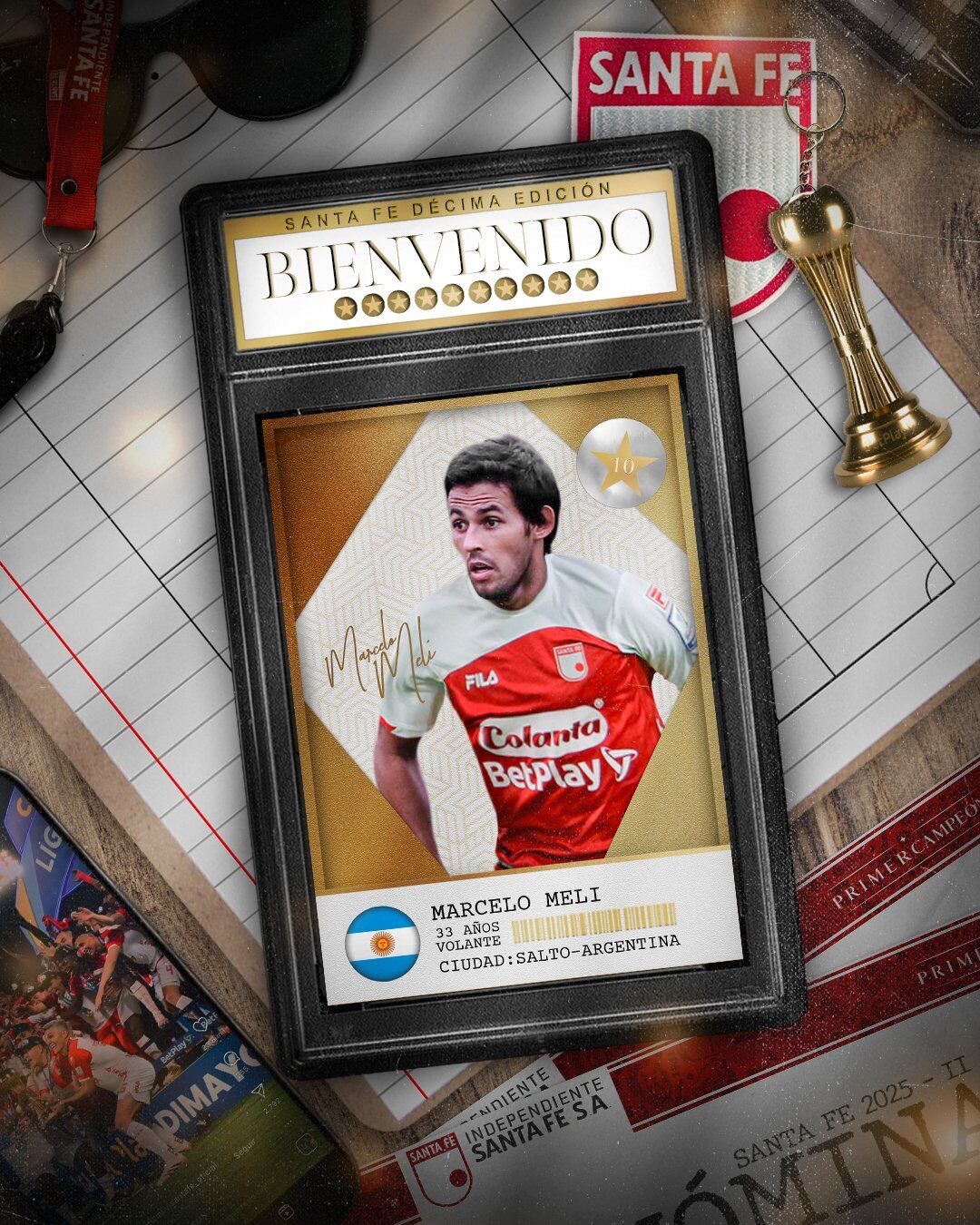 Marcelo Meli es nuevo jugador de Independiente Santa Fe: así fue anunciado oficialmente / @SantaFe