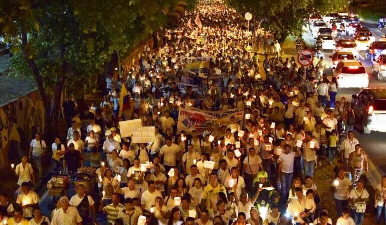 Cucuteños marcharon por las calles pidiendo implementar acuerdos de paz
