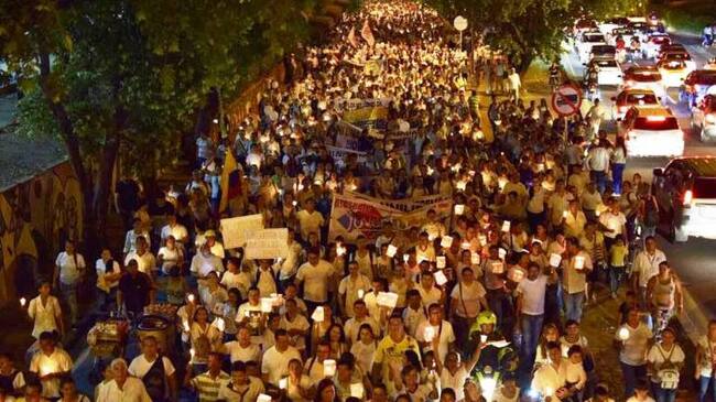 Cucuteños marcharon por las calles pidiendo implementar acuerdos de paz
