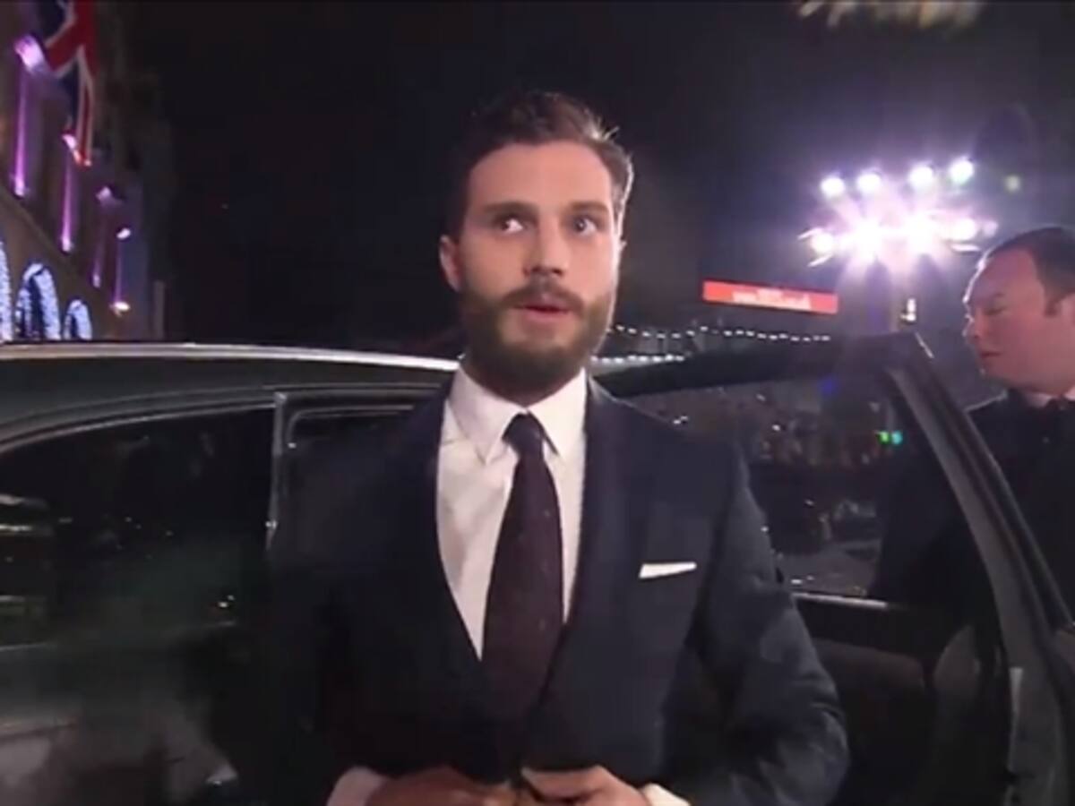 Locura en Londres cuando 'Christian Grey' llega a la alfombra roja