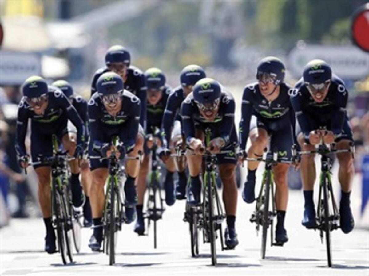 La contrarreloj por equipos del Tour ayudó en la general a Nairo Quintana