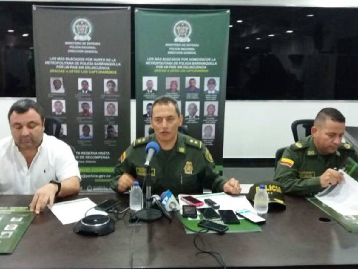 Policía lanza cartel de los más buscados por homicidio y hurto