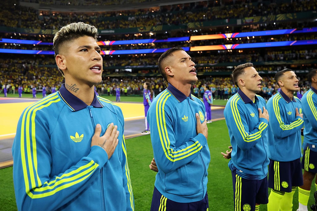 Selección Colombia en el partido contra Uzbekistán / Getty Images
