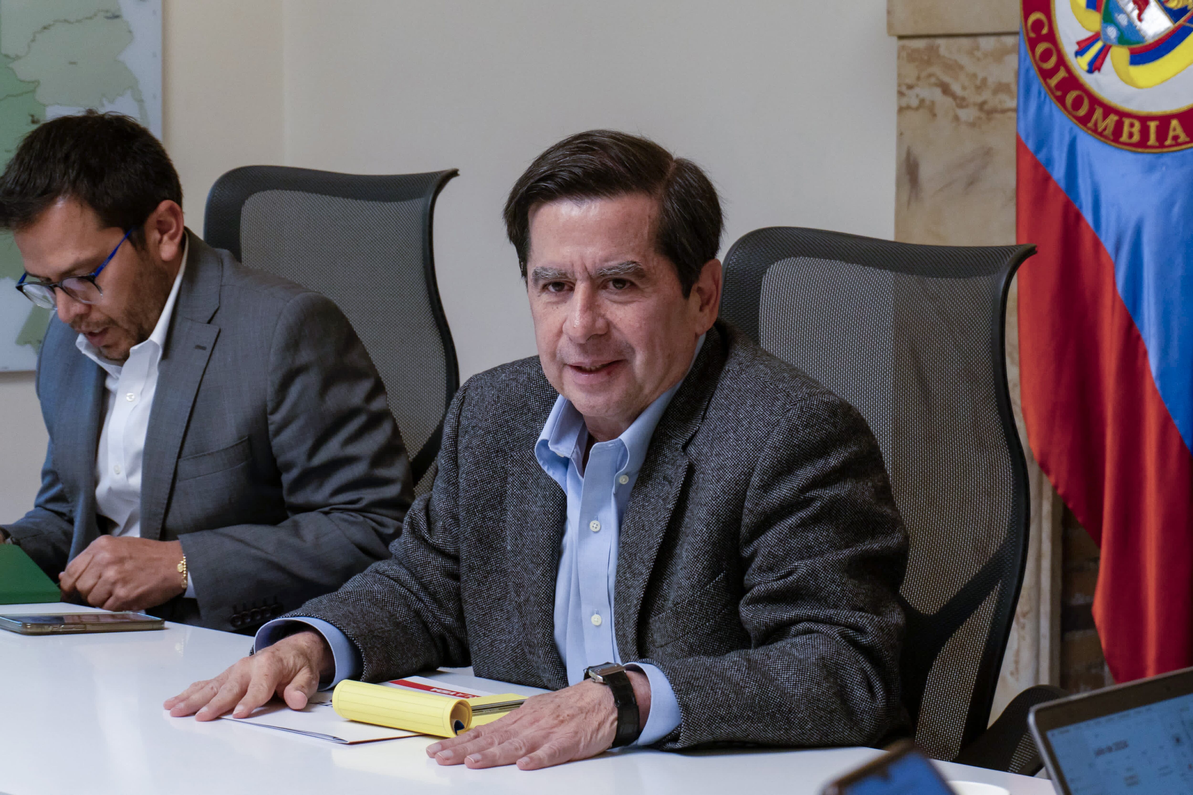 Ministro Juan Fernando Cristo. EFE/ Ministro del Ministerio del Interior