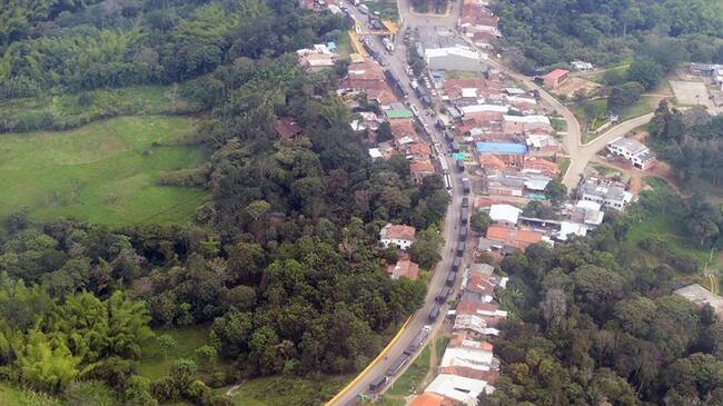 Vista aérea de la vía Panamericana. Foto: Ministerio de Defensa