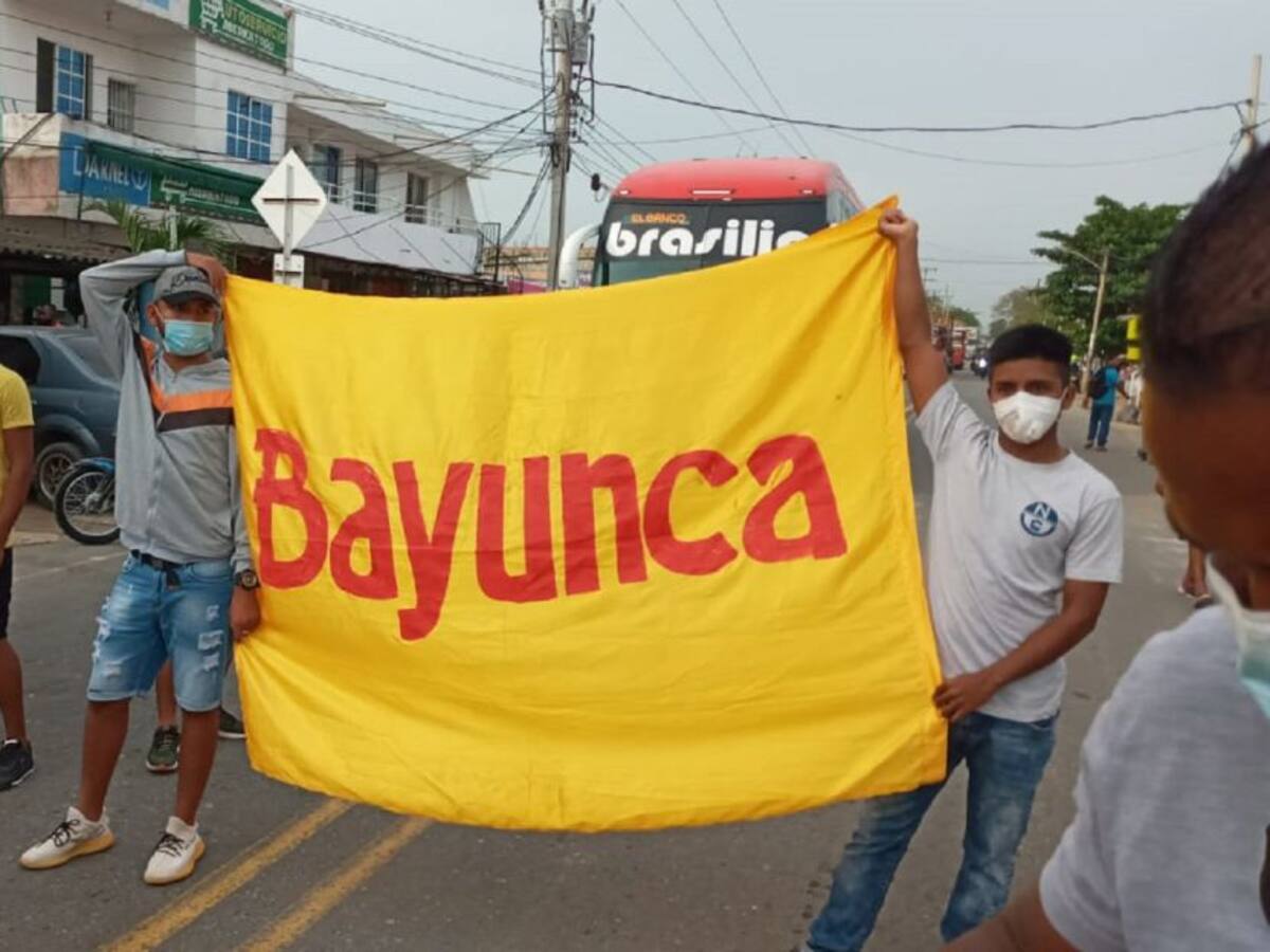 Bloqueada vía La Cordialidad por una protesta a la altura de Bayunca