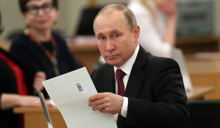 Vladímir Putin en las elecciones de Rusia