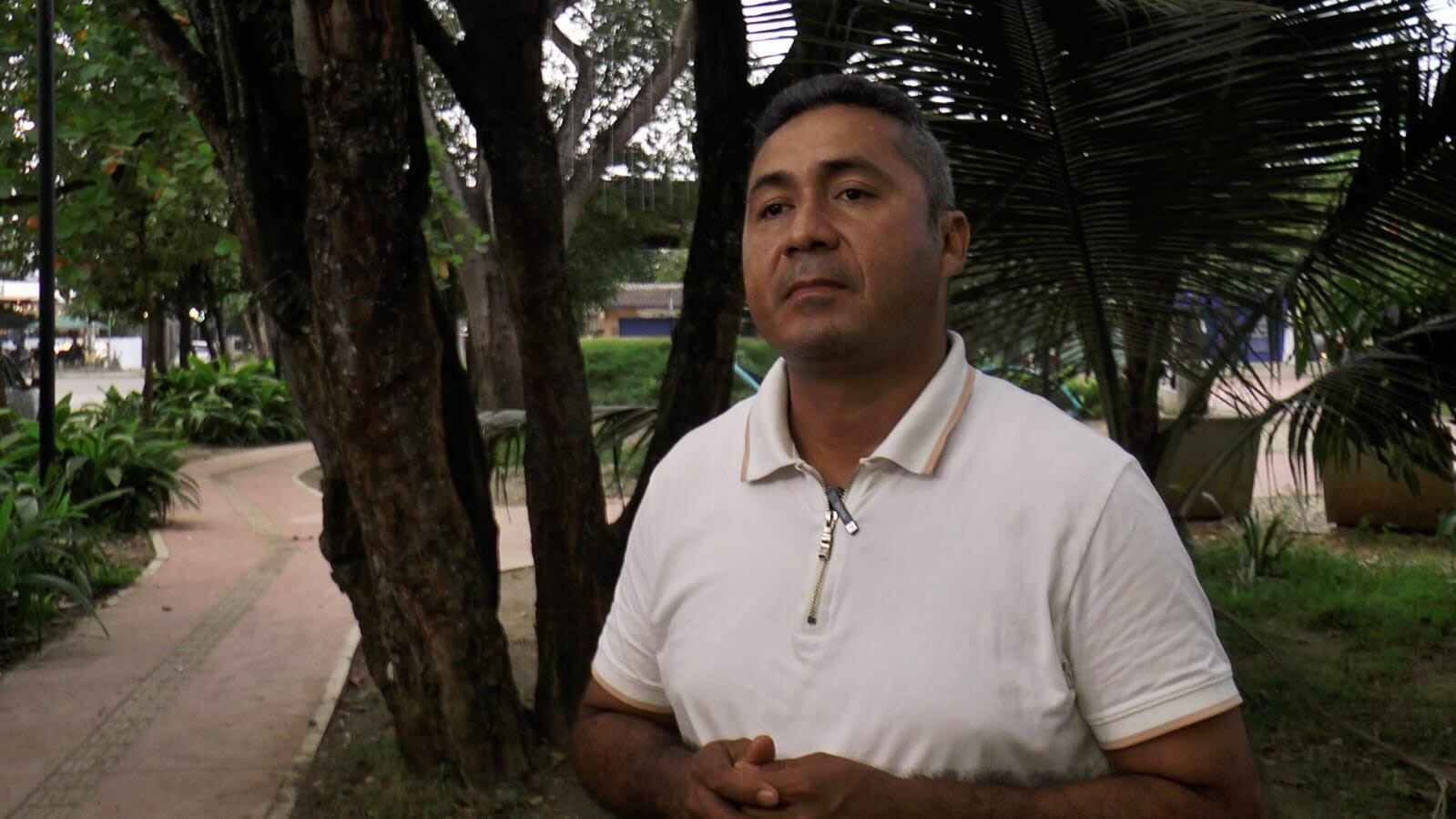 Vanderley Quintero Rubio, líder social y reclamante de tierras en Turbo, Antioquia. Foto: Forjando Futuros.