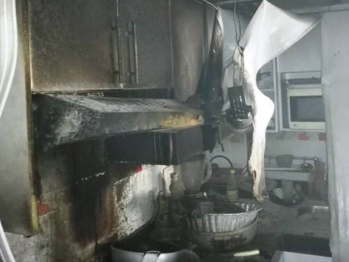 Hombre se quedó dormido y casi muere en incendio en Cartagena