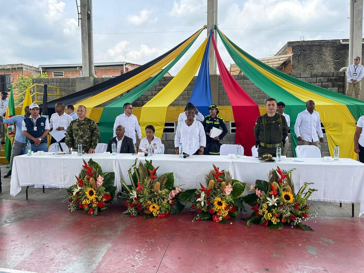 Vicepresidenta instaló mesa de diálogos en Guachené, Cauca