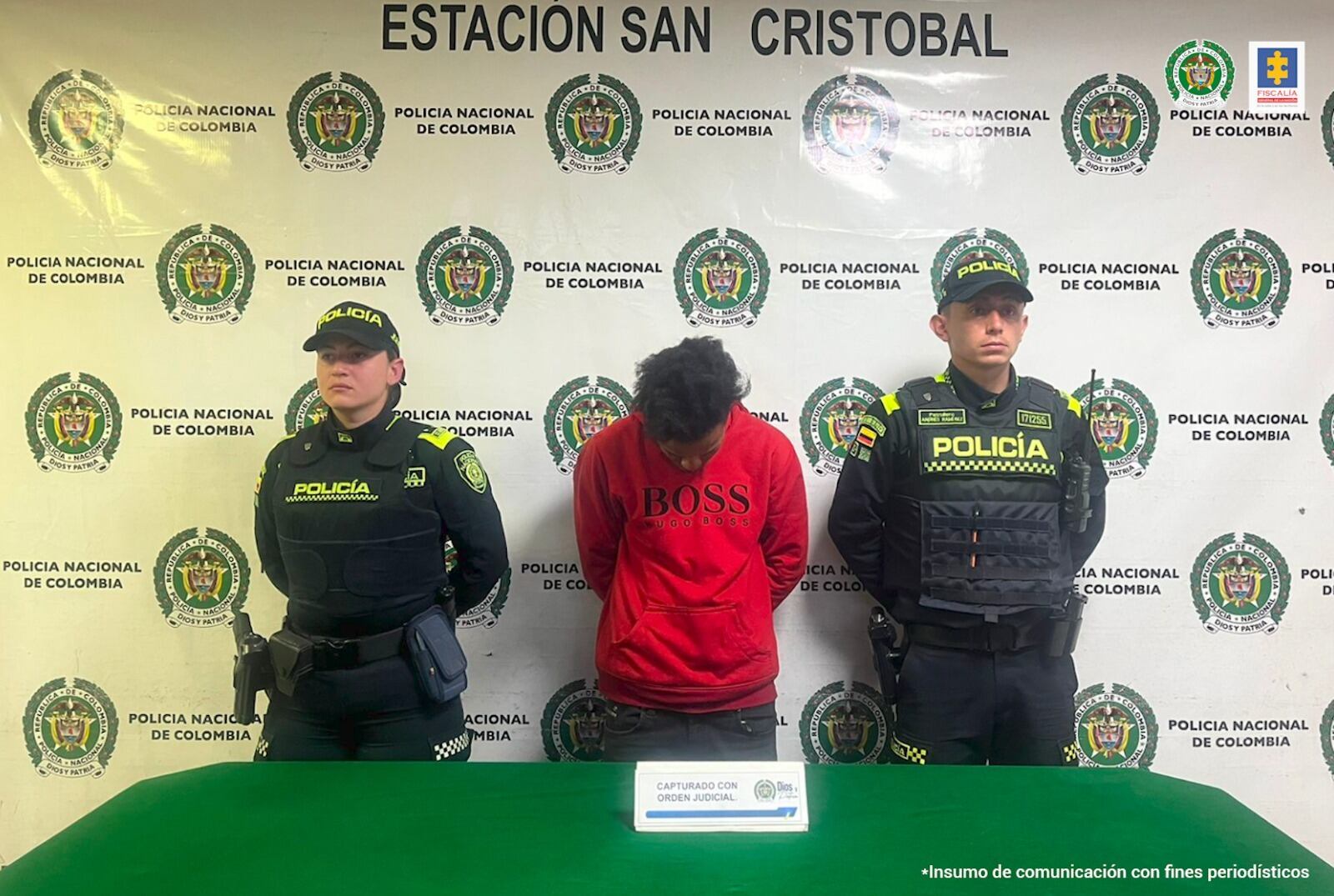 El hombre fue capturado en Bogotá