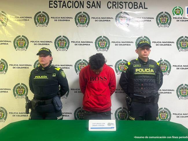 El hombre fue capturado en Bogotá