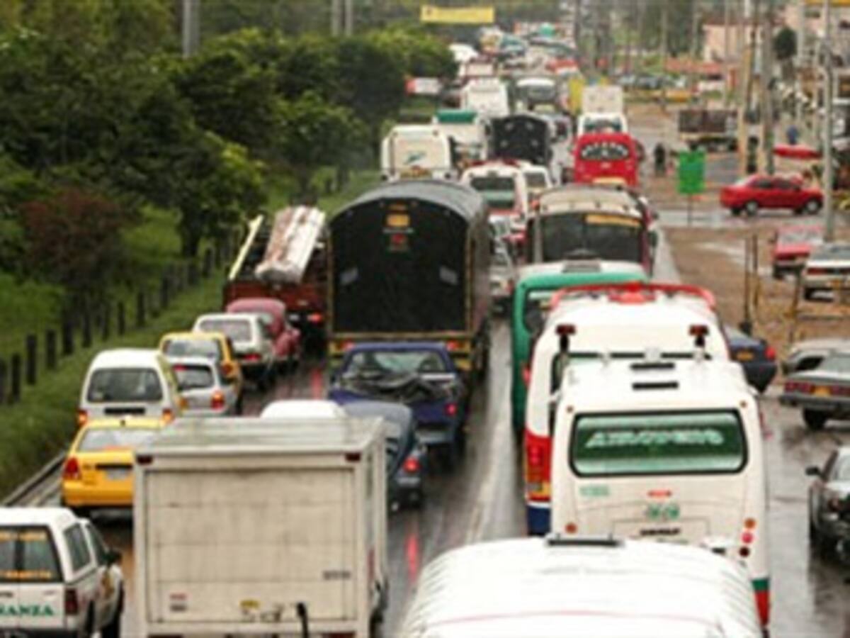 El de la autopista norte podría ser el trancón más largo de Bogotá
