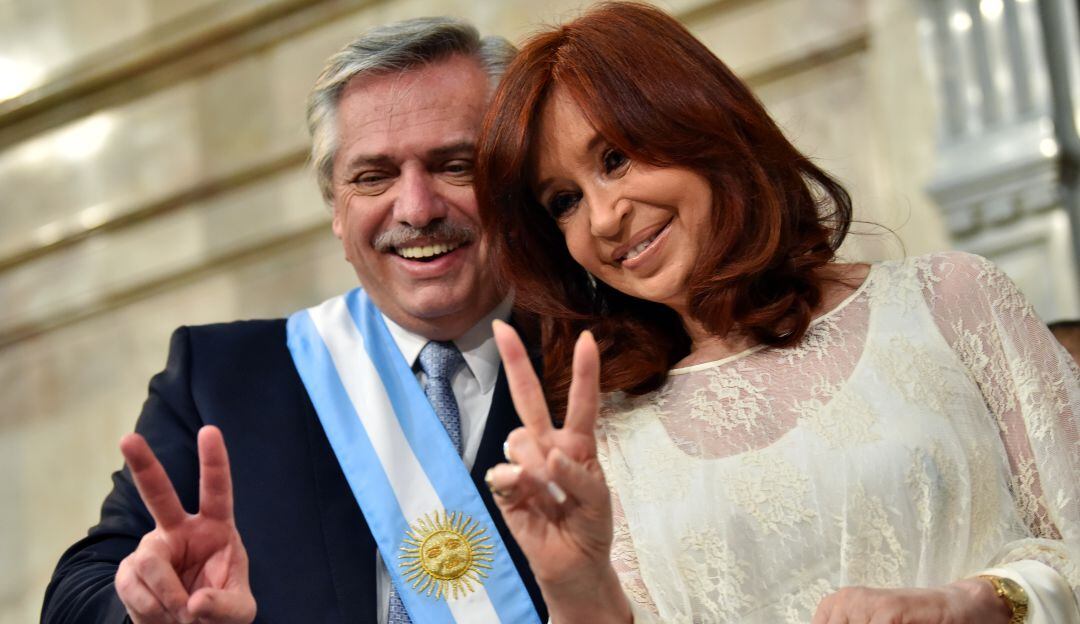 El presidente Alberto Fernández y la vicepresidenta Cristina Fernández de Kirchner.