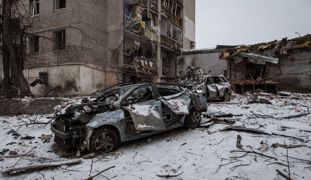 Bombardeos en la ciudad de Jarkov