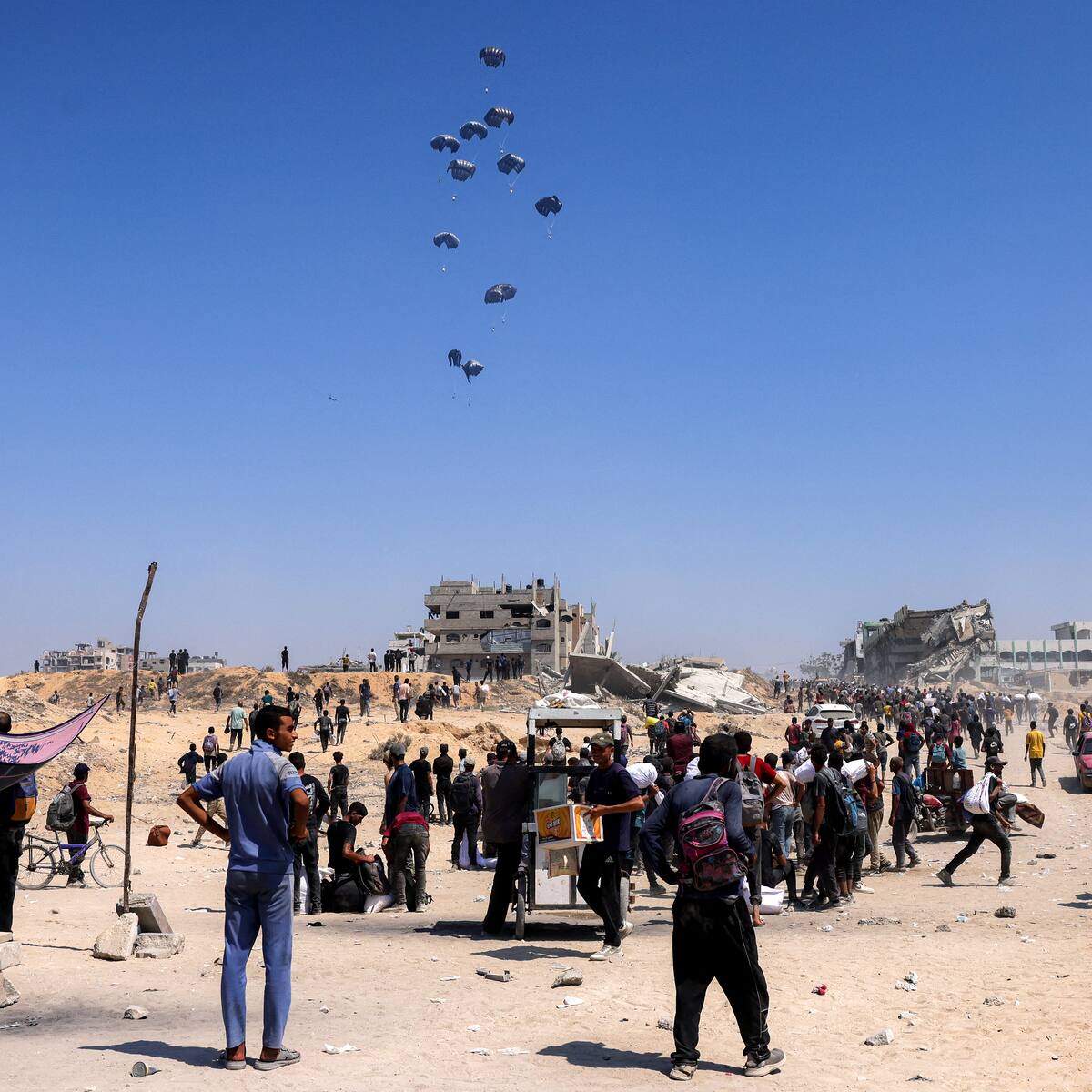 Francia iniciará operaciones aéreas para lanzar 40 toneladas de ayuda a Gaza