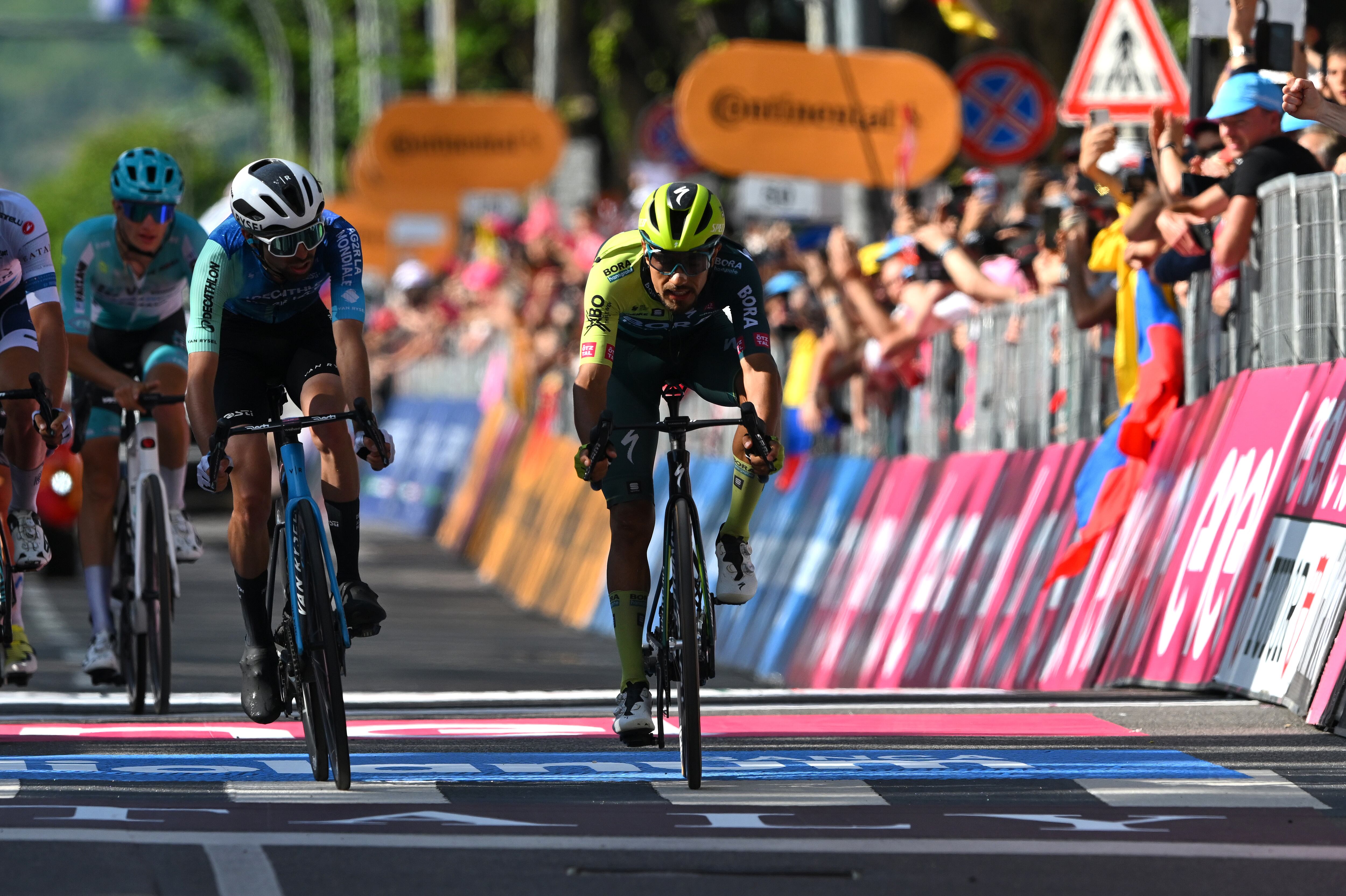 Daniel Felipe Martinez, pedalista colombiano del Bora. (Photo by Dario Belingheri/Getty Images)