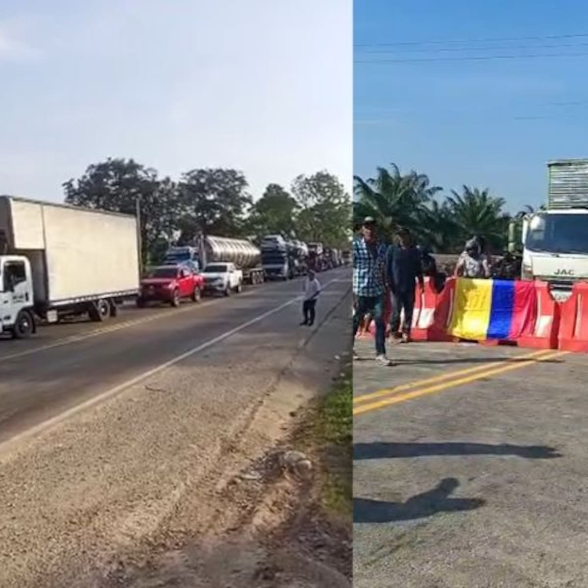 Persisten cierres intermitentes en Troncal del Magdalena Medio en Santander: siguen las protestas