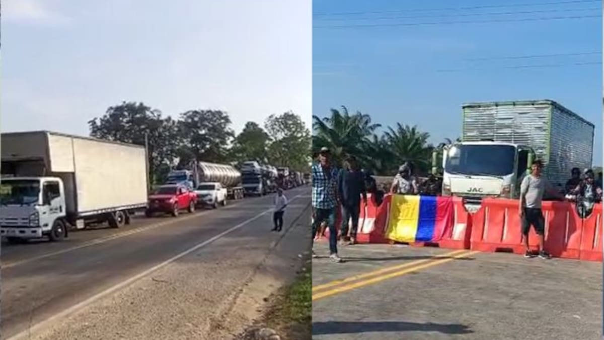 Persisten cierres intermitentes en Troncal del Magdalena Medio en Santander: siguen las protestas