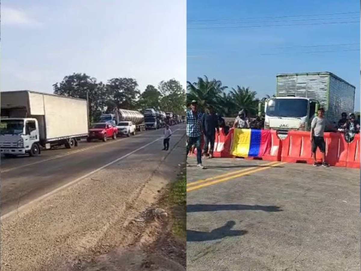 Persisten cierres intermitentes en Troncal del Magdalena Medio en Santander: siguen las protestas